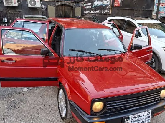 جولف 2 اتوماتيك 1988 فتحة سقف 2000cc للبيع