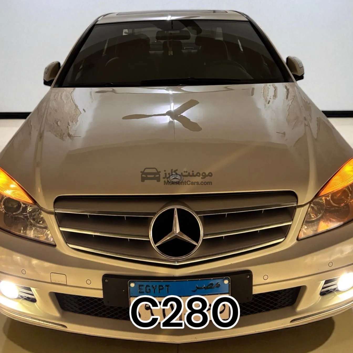 مرسيدس C280 2008 كاملة فتحة سقف عداد قليل