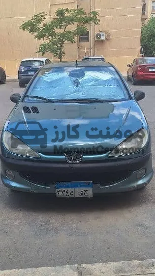 بيجو 206 موديل 2001 هاتشباك مانيوال للبيع بحالة ممتازة