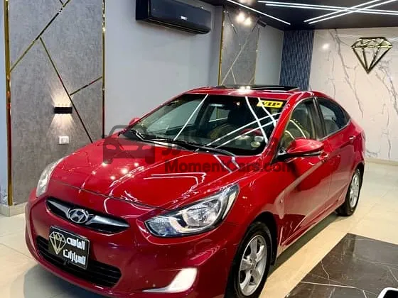 هيونداي اكسنت 2012 خليجي أعلى فئة فابريكة اتوماتيك