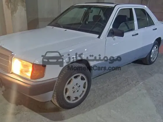 مرسيدس 190 موديل 1985 مانيوال أعلى فئة فتحة سقف