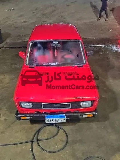 فيات 128 موديل 1986 سيدان حمراء مستعملة للبيع