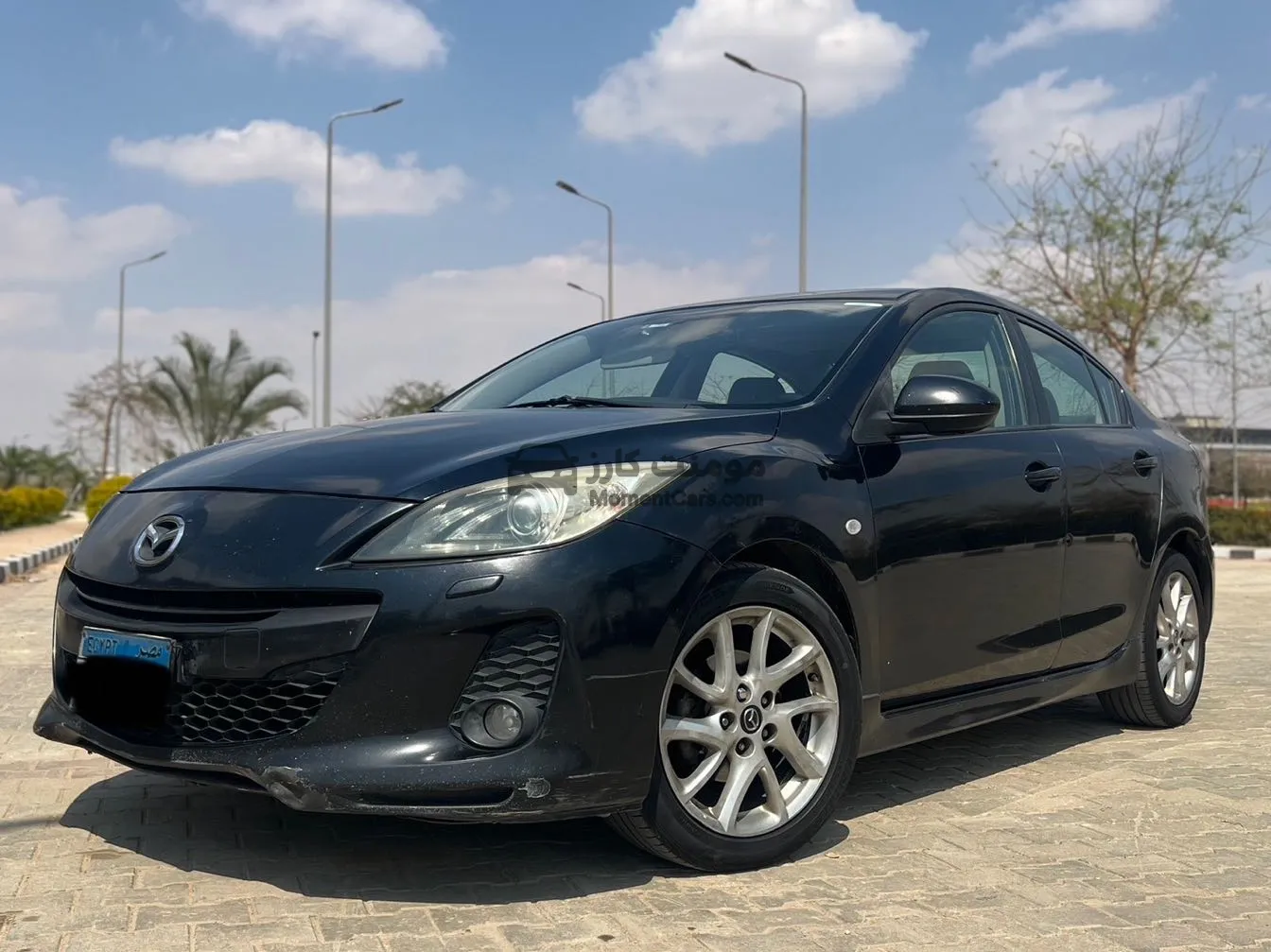 مازدا 3 2014 توب لاين كاملة بصمة وفتحة سقف