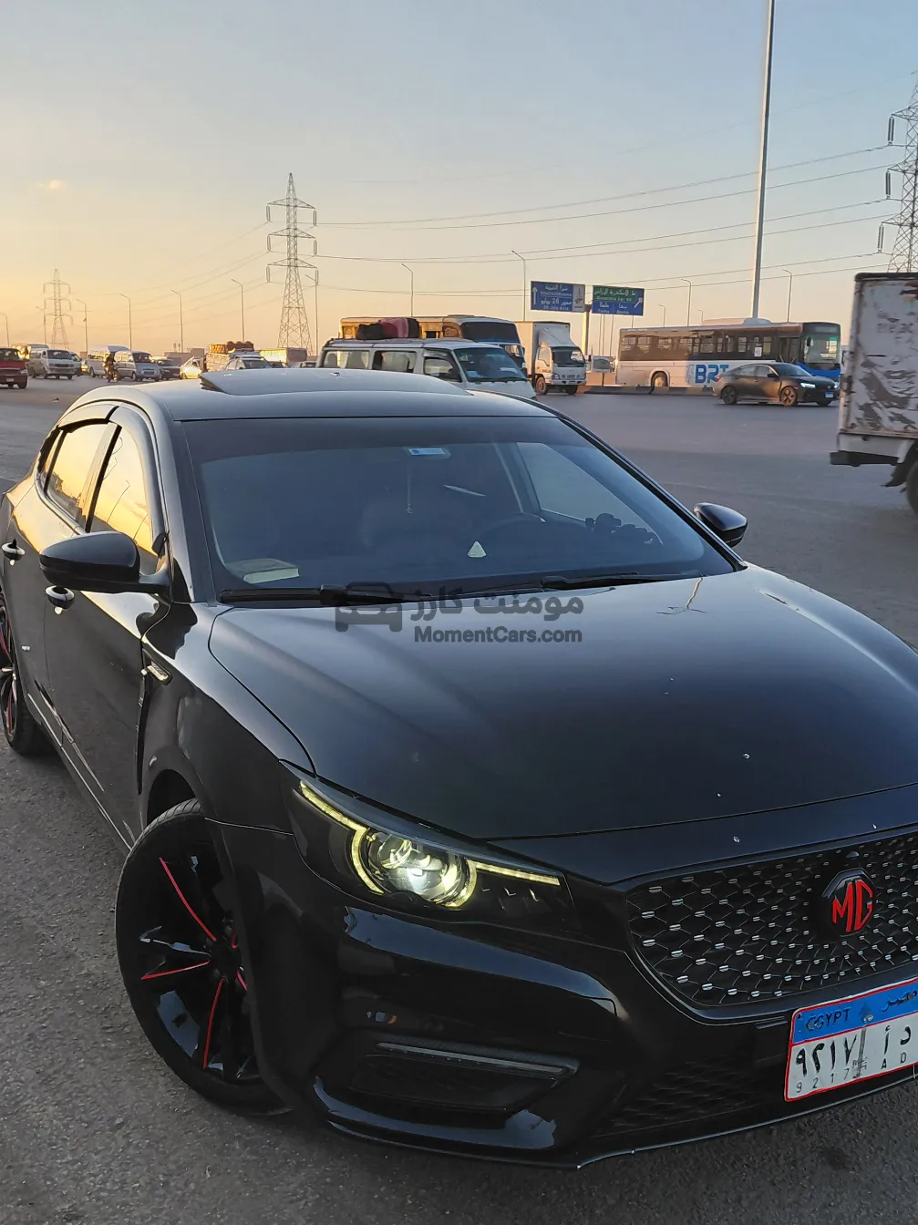 إم جي 6 2021 أعلى فئة (Black Edition) للبيع