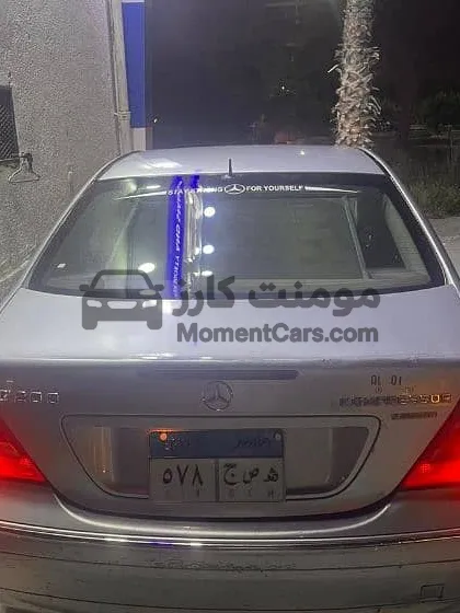 مرسيدس C200 2002 اتوماتيك جلد فتحة سقف للبيع