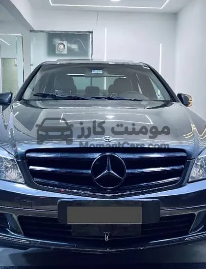 مرسيدس C200 2009 AMG أعلى فئة جلد فتحة سقف للبيع